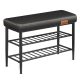 vasagle-bancheta-pentru-pantofi-echo-2-niveluri-husa-din-piele-ecologica-neagra-30-x-80-x
