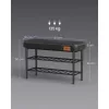 vasagle-bancheta-pentru-pantofi-echo-2-niveluri-husa-din-piele-ecologica-neagra-30-x-80-x