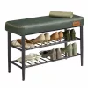 vasagle-bancheta-pentru-pantofi-echo-2-niveluri-husa-din-piele-ecologica-verde-padure-30-x