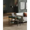 vasagle-bancheta-pentru-pantofi-echo-2-niveluri-husa-din-piele-ecologica-verde-padure-30-x