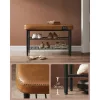 vasagle-bancheta-pentru-pantofi-echo-2-niveluri-husa-din-piele-artificiala-maro-30-x-80-x