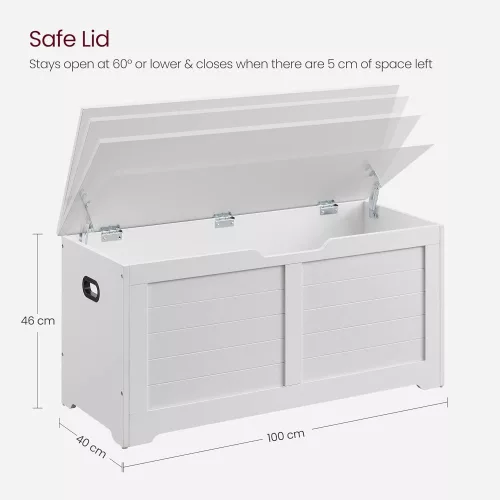 vasagle-cutie-de-depozitare-banca-organizatoare-alba-100x40x46cm