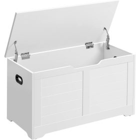   Ladă de depozitare, suport pentru pantofi cu capac rabatabil, alb, 40 x 80 x 46 cm