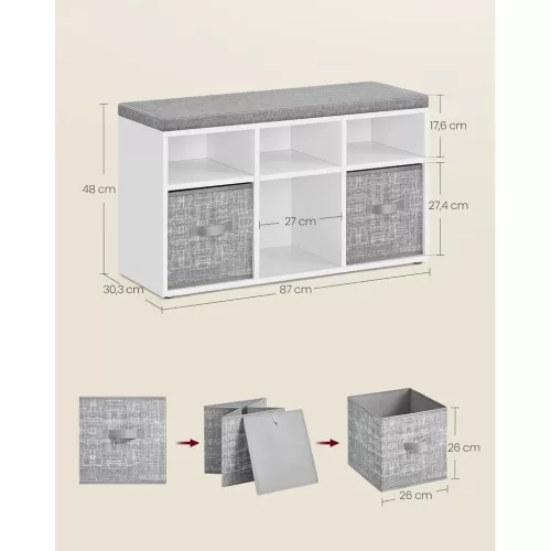 vasagle-bancheta-pentru-pantofi-6-compartimente-scaun-organizator-pentru-pantofi-3-cutii