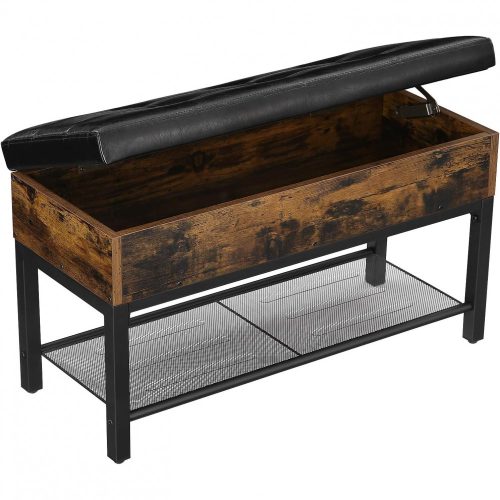 vasagle-bancheta-depozitare-pantofi-cu-sezut-captusit-maro-rustic-70x30x45cm