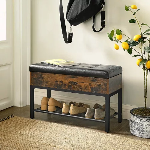 vasagle-bancheta-depozitare-pantofi-cu-sezut-captusit-maro-rustic-70x30x45cm