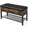 vasagle-bancheta-depozitare-pantofi-cu-sezut-captusit-maro-rustic-70x30x45cm