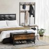 vasagle-bancheta-depozitare-pantofi-cu-sezut-captusit-maro-rustic-100x40x47cm