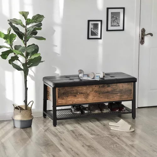 vasagle-bancheta-depozitare-pantofi-cu-sezut-captusit-maro-rustic-100x40x47cm