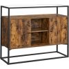 vasagle-comoda-cu-blat-din-sticla-securizata-rafturi-deschise-si-doua-usi-maro-rustic