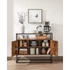 vasagle-comoda-cu-blat-din-sticla-securizata-rafturi-deschise-si-doua-usi-maro-rustic