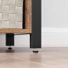 vasagle-comoda-cu-doua-usi-si-rafturi-deschise-maro-rustic-110x33x75cm
