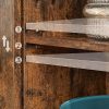 vasagle-comoda-cu-usa-glisanta-si-rafturi-deschise-maro-rustic-70x30x80cm