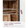 vasagle-comoda-cu-usi-glisante-si-rafturi-deschise-maro-rustic-100x33x80cm