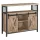 vasagle-comoda-cu-usi-glisante-si-rafturi-deschise-maro-nisip-100x33x80cm