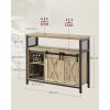 vasagle-comoda-cu-usi-glisante-si-rafturi-deschise-maro-turcoaz-100x33x80cm