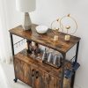 vasagle-comoda-cu-doua-usi-si-rafturi-deschise-maro-rustic-80x35x80cm