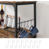 vasagle-comoda-cu-doua-usi-si-rafturi-deschise-maro-rustic-80x35x80cm