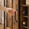 vasagle-comoda-cu-doua-usi-si-rafturi-deschise-maro-rustic-100x35x81cm