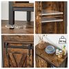 vasagle-comoda-cu-usa-glisanta-si-sertare-maro-rustic-70x30x80cm