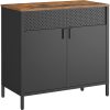 songmics-comoda-cu-doua-usi-neagra-80x40x76cm
