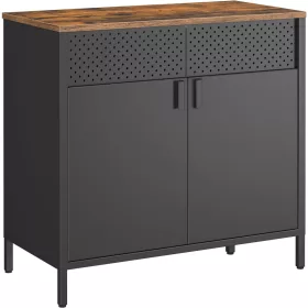 songmics-comoda-cu-doua-usi-neagra-80x40x76cm