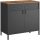 songmics-comoda-cu-doua-usi-neagra-80x40x76cm