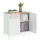 Dulap de depozitare vertical cu ușă și raft reglabil, alb 80x40x90cm