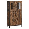 vasagle-bufet-depozitare-multifunctionala-cu-4-usi-maro-rustic-60x30x108cm