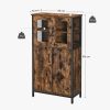vasagle-bufet-depozitare-multifunctionala-cu-4-usi-maro-rustic-60x30x108cm