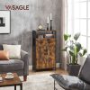 vasagle-bufet-depozitare-multifunctionala-cu-2-usi-si-2-sertare-maro-rustic-60x30x108cm