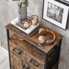 vasagle-bufet-depozitare-multifunctionala-cu-2-usi-si-2-sertare-maro-rustic-60x30x108cm