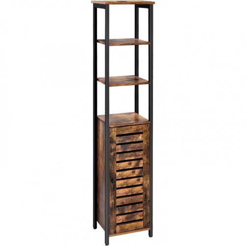 vasagle-dulap-inalt-cu-rafturi-pentru-baie-living-maro-rustic-37x30x164cm