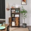 vasagle-dulap-de-depozitare-cu-doua-usi-si-rafturi-deschise-maro-rustic-60x35x124cm