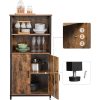 vasagle-dulap-de-depozitare-cu-doua-usi-si-rafturi-deschise-maro-rustic-60x35x124cm