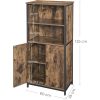vasagle-dulap-de-depozitare-cu-doua-usi-si-rafturi-deschise-maro-rustic-60x35x124cm