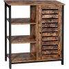 vasagle-dulap-depozitare-cu-usa-si-rafturi-deschise-maro-rustic-70x30x81cm