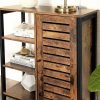 vasagle-dulap-depozitare-cu-usa-si-rafturi-deschise-maro-rustic-70x30x81cm