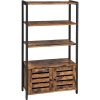 vasagle-raft-carti-raft-de-depozitare-maro-rustic-70x30x121cm