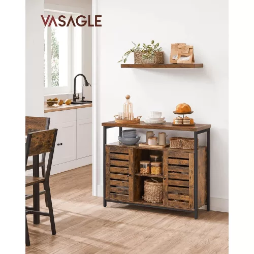vasagle-comoda-cu-doua-usi-si-rafturi-deschise-maro-rustic-1003581cm