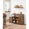 vasagle-comoda-cu-doua-usi-si-rafturi-deschise-maro-rustic-1003581cm