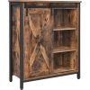 vasagle-comoda-cu-usa-glisanta-dulap-depozitare-maro-rustic-70x30x80cm