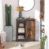 vasagle-comoda-cu-usa-glisanta-dulap-depozitare-maro-rustic-70x30x80cm