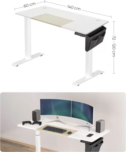 songmics-masa-birou-reglabil-electric-pe-inaltime-bej-si-alb-60-x-140-x-72120-cm