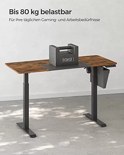 songmics-masa-birou-reglabil-electric-complet-rustic-maro-140x60x72120cm