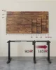 Cadru de birou reglabil electric, negru, 86-130x60x71-117cm