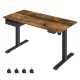 Birou reglabil electric, cu sertar, rustic maro 140 cm