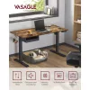 Birou reglabil electric, cu sertar, rustic maro 140 cm