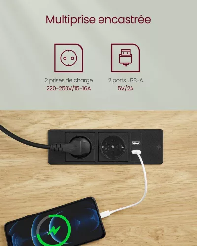 Birou reglabil electric, cu sertar, stejar și alb, 160 cm