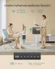 Birou reglabil electric, 60 x 140 x 72-120 cm, alb nori